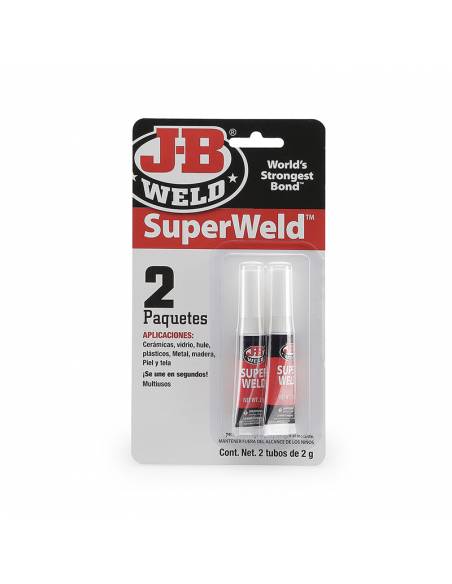 Cianoacrilato SuperWeld de 2 Unidades X 2 Gramos/Unidad