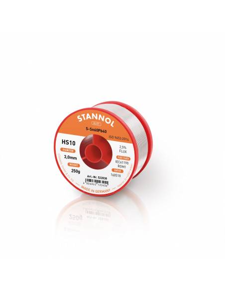 Ref. 522838 - ESTAÑO Sn60Pb40 Con Plomo para Soldadura 3 mm 250 gr