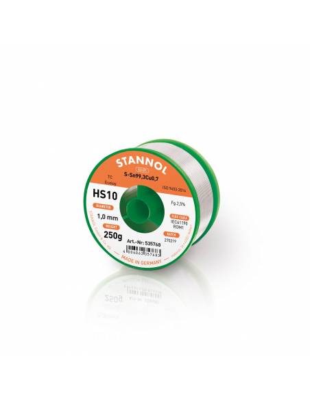 Ref. 535768 - ESTAÑO Sn99Cu1 Sin Plomo para Soldadura 1 mm 250 gr