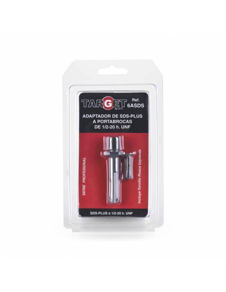 Ref. 6ASDS - Adaptador Cogida SDS-PLUS Salida para Portabrocas con Rosca 1/2-20 h.  UNF