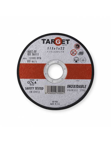GAMA COMPLETA DISCOS Abrasivos de CORTE para Inoxidable