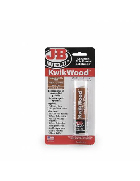 MASILLA BARRITA BICOMPONENTE J-B Weld para MADERA 28 gr
