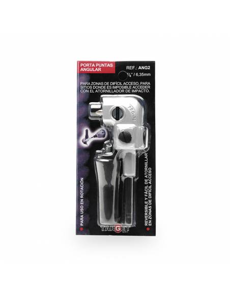 Ref. ANG2 - PORTAPUNTAS ANGULAR con Acoplamiento Hexagonal 8 mm y capacidad de 1/4´´ (6,35 mm)