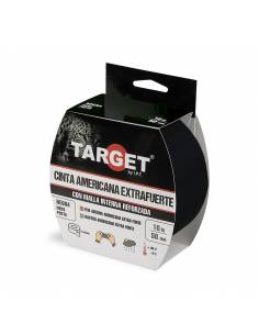 Cinta AMERICANA EXTRAFUERTE TARGET 10 M X 50 mm NEGRA
