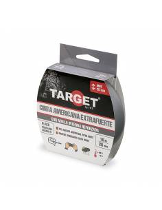 Cinta AMERICANA EXTRAFUERTE TARGET 10 M X 25 mm PLATA...