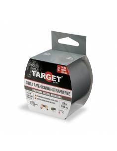 Cinta AMERICANA EXTRAFUERTE TARGET 20 M X 100 mm PLATA...