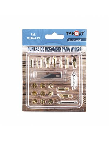 Ref. WHK24-P1 - SET de 22 PUNTAS de Recambio para Pirograbador WHK24