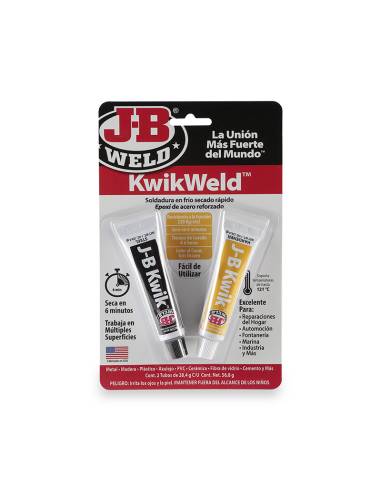 SOLDADURA EN FRIO J-B Weld 2x28,4 gr Secado Rápido