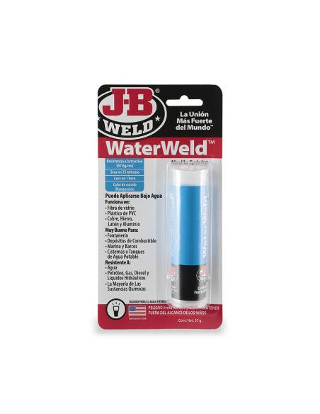 MASILLA BARRITA BICOMPONENTE J-B Weld para FUGAS de LÍQUIDOS 57 gr