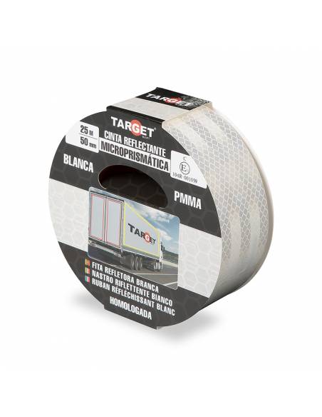 Cinta REFLECTANTE HOMOLOGADA 104R V23 BLANCA 25M X 50mm