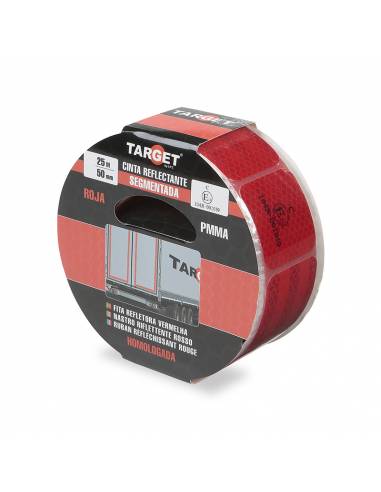 Cinta REFLECTANTE HOMOLOGADA 104R V23 ROJA 25 M...
