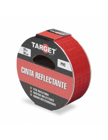 Cinta REFLECTANTE ROJA 33M X 50mm