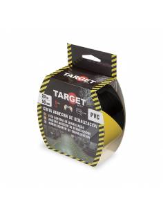 CINTA de SEÑALIZACION ADHESIVA 33 M X 50 mm AMARILLA Y NEGRA