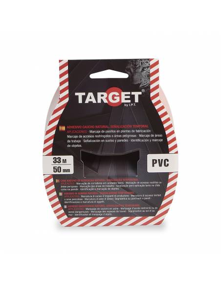 CINTA de SEÑALIZACION ADHESIVA 33 M X 50 mm ROJA/BLANCA