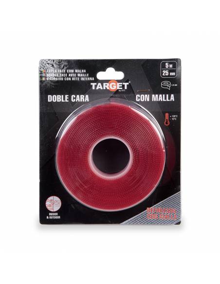 Ref. C180525 - Cinta DOBLE CARA CON MALLA 5M X 25mm