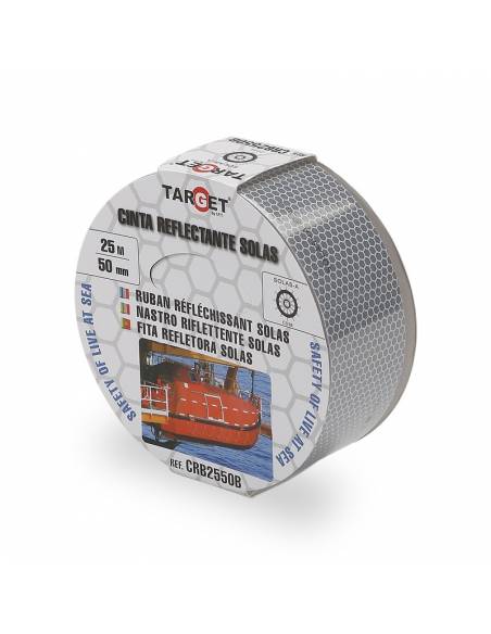 Cinta Reflectante SOLAS Homologada Especial Marítima de 25M X 50mm
