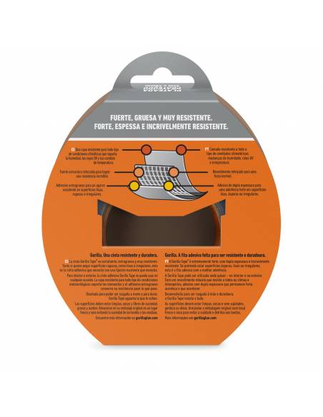 Cinta AMERICANA GORILLA 32M x 48mm PLATA