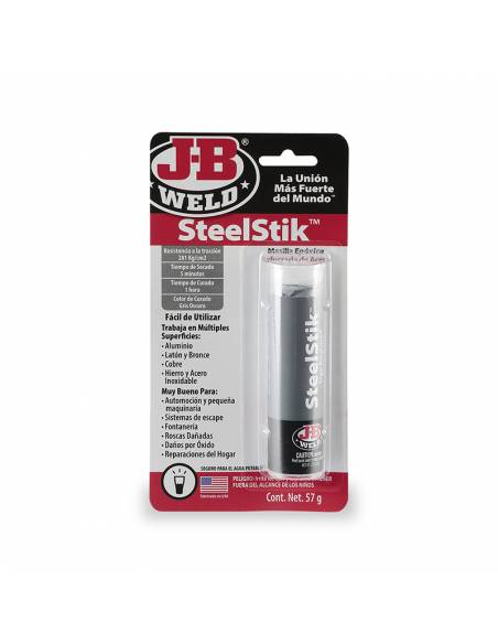 MASILLA BARRITA BICOMPONENTE J-B Weld para  METAL 57 gr