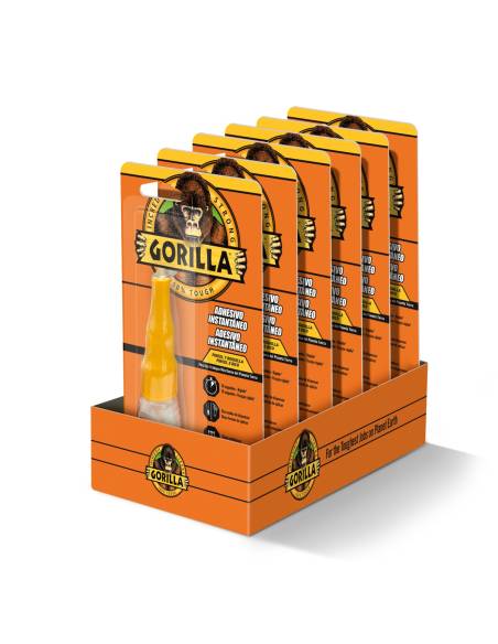 GORILLA Adhesivo Instantáneo 12Gr. PINCEL & BOQUILLA