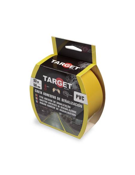 CINTA de SEÑALIZACION ADHESIVA 33 M X 50 mm AMARILLA