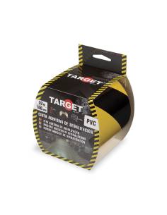 CINTA de SEÑALIZACION ADHESIVA 33 M X 100 mm AMARILLA/NEGRA