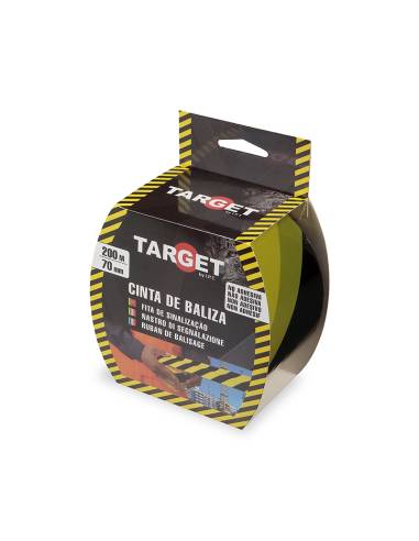 Cinta de BALIZA 200 M X 70 mm AMARILLA/NEGRO
