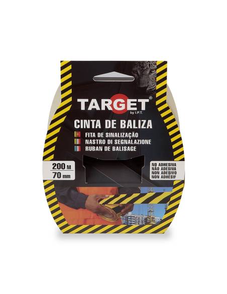 Cinta de BALIZA 200 M X 70 mm AMARILLA/NEGRO