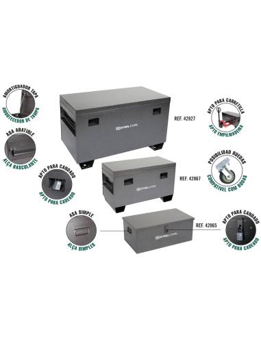 CAJA METALICA ALMACENAJE 770X420X305 mm