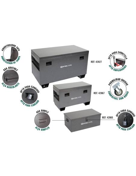 CAJA METALICA ALMACENAJE 770X420X305 mm