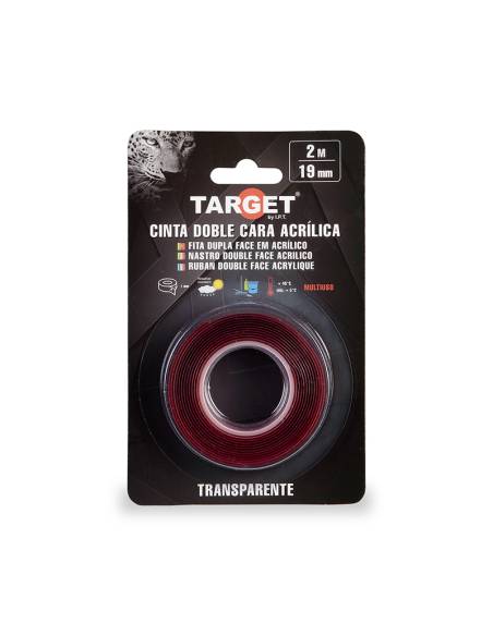 Ref. C170219 - Cinta DOBLE CARA Transparente Acrílica - 2 M x 19 mm