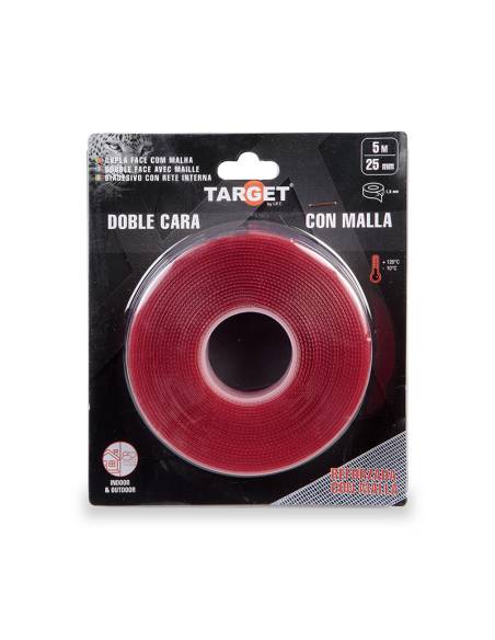 Ref. C180525 - Cinta DOBLE CARA CON MALLA 5M X 25mm