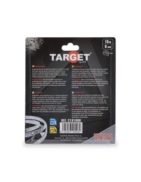 Ref. C191008 - Cinta DOBLE CARA ESPECIAL LED CON MALLA 10M X 8mm