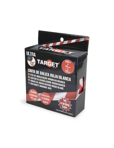 Cinta de BALIZA 500 M X 76 mm ROJA/BLANCA...