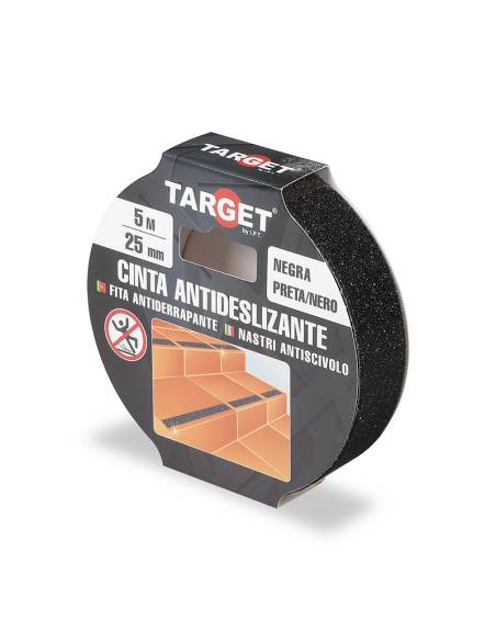 Cinta Adhesiva ANTIDESLIZANTE Negra 5M x 25mm