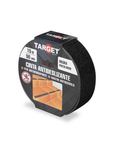 Cinta Adhesiva ANTIDESLIZANTE Negra 15M x 50mm