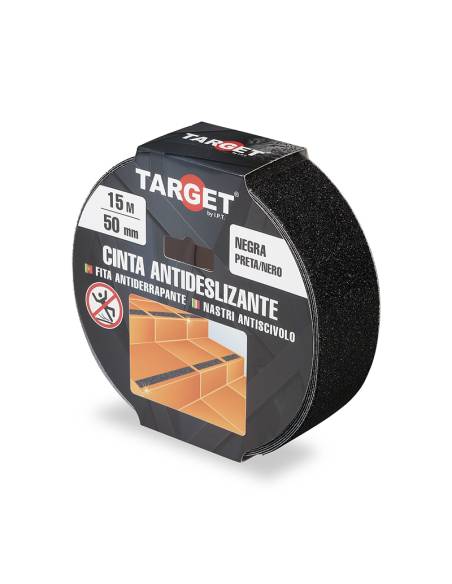 Cinta Adhesiva ANTIDESLIZANTE Negra 15M x 50mm