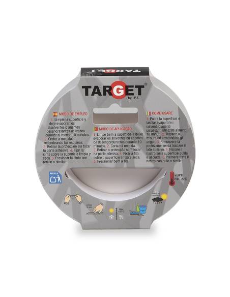 Cinta Adhesiva ANTIDESLIZANTE Transparente 15M x 25mm