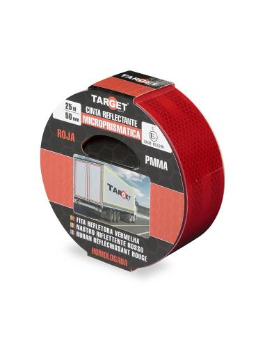 Cinta REFLECTANTE HOMOLOGADA 104R V23 ROJA 25M...