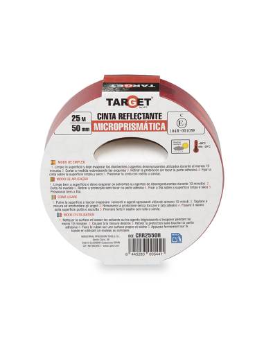 Cinta REFLECTANTE HOMOLOGADA 104R V23 ROJA 25M...