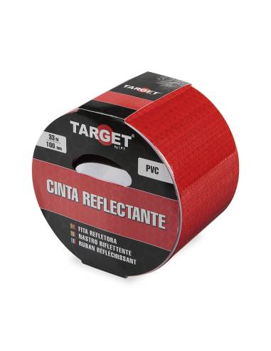 Cinta REFLECTANTE ROJA 33M X 100mm