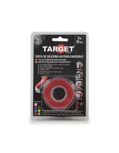 Cinta SILICONA Roja 3 Metros X 25 Milímetros