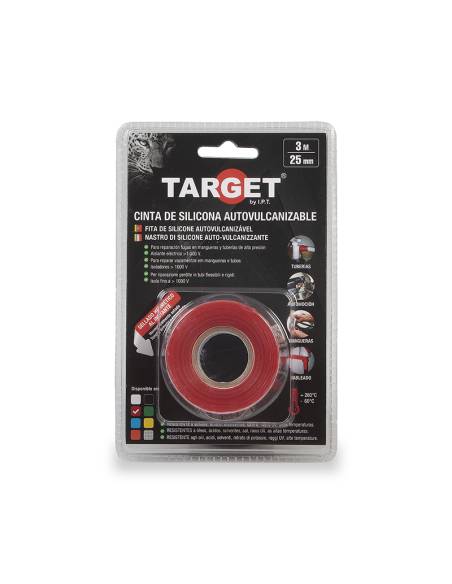 Cinta SILICONA Roja 3 Metros X 25 Milímetros