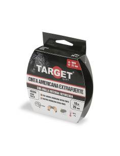 Cinta AMERICANA EXTRAFUERTE TARGET 10 M X 25 mm NEGRA...
