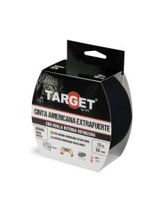 Cinta AMERICANA EXTRAFUERTE TARGET 10 M X 50 mm NEGRA