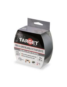 Cinta AMERICANA EXTRAFUERTE TARGET 10 M X 50 mm PLATA