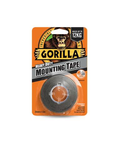 Cinta DOBLE CARA GORILLA 1,5M x 25mm HEAVY DUTY