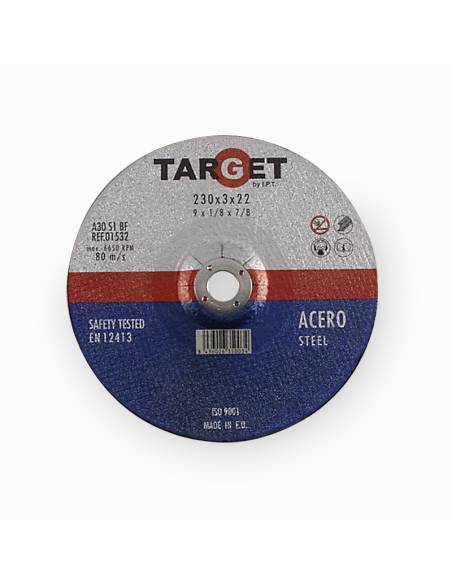 GAMA COMPLETA DISCOS Abrasivos de CORTE Acero / Hierro