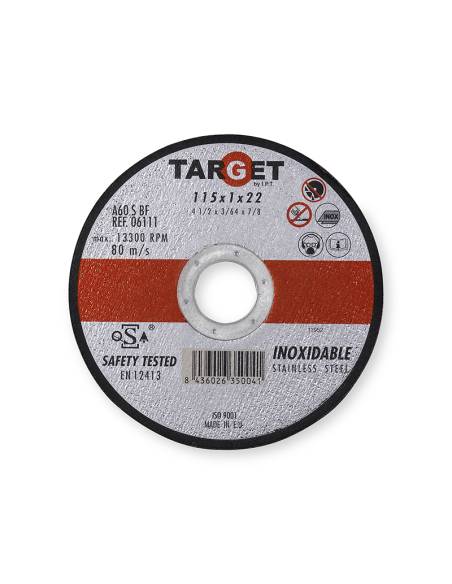 GAMA COMPLETA DISCOS Abrasivos de CORTE para Inoxidable