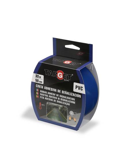 CINTA de SEÑALIZACION ADHESIVA 33 M X 50 mm AZUL