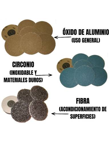 GAMA COMPLETA MINI DISCOS de Lija con Cambio...